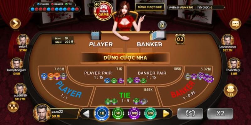 Cửa cược cần nắm trong baccarat